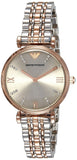 Buy Shop Emporio Armani Gianni T Bar Grey Dial Two Tone Steel Strap Watch For Women - AR1840 USA Online