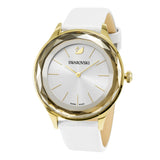 Swarovski Octea Nova Quartz White Dial White Leather Strap Watch for Women - 5295337