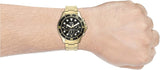 Buy Shop Fossil FB-03 Chronograph Black Dial Gold Steel Strap Watch for Men - FS5727 USA Online
