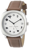 Buy Shop Marc Jacobs Mandy Silver Dial Brown Leather Strap Watch for Women - MJ1563 USA Online