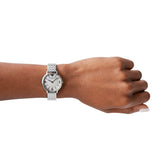 Buy Shop Emporio Armani Kappa Mother of Pearl Dial Silver Steel Watch For Women - AR2507 USA Online