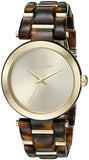 Buy Shop Michael Kors Delray Gold Dial Two Tone Steel Strap Watch for Women - MK4314 USA Online