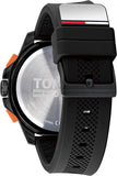 Buy Shop Tommy Hilfiger Jeans Analog Black Dial Black Silicone Strap Watch For Men - 1791763 USA Online