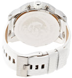 Buy Shop Diesel Badass Chronograph White Dial White Leather Strap Watch For Men - DZ7265 USA Online