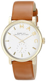 Buy Shop Marc Jacobs Baker White Dial Brown Leather Strap Watch for Womern - MBM1316 USA Online