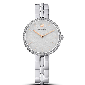 Buy Shop Swarovski Cosmopolitan Diamond Powder Silver Dial Silver Steel Strap Watch for Women - 5517807 USA Online