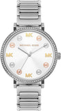 Buy Shop Michael Kors Addyson Quartz Silver Dial Silver Steel Strap Watch for Women - MK7417 USA Online