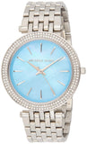 Buy Shop Michael Kors Darci Mother of Pearl Blue Dial Silver Steel Strap Watch for Women - MK3515 USA Online