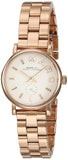 Buy Shop Marc Jacobs Baker White Dial Rose Gold Steel Strap Watch for Women - MBM3248 USA Online
