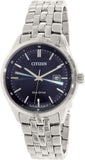 Citizen Eco Drive Blue Dial Silver Steel Strap Watch For Men - BM7250-56L