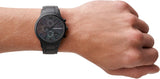 Emporio Armani Renato Chronograph Mother of Pearl Black Dial Black Steel Strap Watch For Men - AR11275