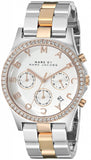 Buy Shop Marc Jacobs Henry Chronograph Silver Dial Two Tone Steel Strap Watch for Women - MBM3106 USA Online