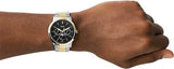 Buy Shop Fossil Neutra Moonphase Multifunction Black Dial Two Tone Steel Strap Watch for Men - FS5906 USA Online
