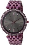 Buy Shop Michael Kors Darci Black Dial Purple Steel Strap Watch for Women - MK3554 USA Online