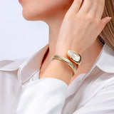 Buy Shop Just Cavalli Glam Evo 5 Silver Dial Gold Steel Strap Watch for Women - JC1L227M0035 USA Online