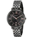 Buy Shop Fossil Jacqueline Black Dial Black Mesh Bracelet Watch for Women - ES3614 USA Online