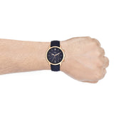 Buy Shop Fossil Neutra Chronograph Blue Dial Blue Leather Strap Watch for Men - FS5454 USA Online