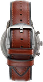 Buy Shop Fossil Neutra Chronograph Grey Dial Brown Leather Strap Watch for Men - FS5512 USA Online