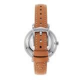 Buy Shop Fossil Jacqueline Three Hand Date Luggage Blue Dial Brown Leather Strap Watch for Women - ES4274 USA Online
