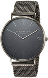 Coach Charles Black Dial Grey Mesh Bracelet Watch for Men - 14602145