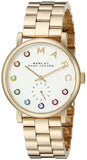 Buy Shop Marc Jacobs Baker White Dial Gold Steel Strap Watch for Women - MBM3440 USA Online
