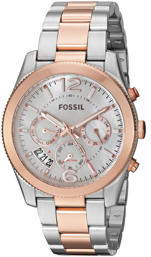 Buy Shop Fossil Perfect Boyfriend Mother of Pearl Dial Two Tone Steel Strap Watch for Women - ES4135 USA Online