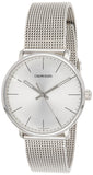 Buy Shop Calvin Klein White Dial Silver Mesh Bracelet Watch for Women - K8M21126 USA Online