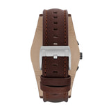 Buy Shop Fossil Coachman Chronograph White Dial Brown Leather Strap Watch for Men - CH2890 USA Online