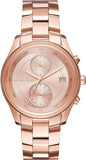 Buy Shop Michael Kors Briar Quartz Rose Gold Dial Rose Gold Steel Strap Watch For Women - MK6465 USA Online
