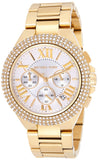 Buy Shop Michael Kors Camille Silver Diamonds Dial Gold Steel Strap Watch for Women - MK5756 USA Online