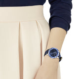 Buy Shop Swarovski Octea Nova Blue Dial Blue Leather Strap Watch for Women - 5295349 USA Online