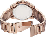 Buy Shop Michael Kors Brecken Chronograph Analog Black Dial Rose Gold Steel Strap Watch For Women - MK8563 USA Online