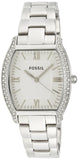 Buy Shop Fossil Wallace Silver Dial Silver Steel Strap Watch for Women - ES3174 USA Online