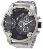 Buy Shop Diesel Little Daddy Chronograph Black Dial Silver Steel Strap Watch For Men - DZ7259 USA Online