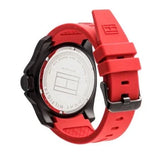 Buy Shop Tommy Hilfiger Windsurf Black Dial Red Rubber Strap Watch for Men - 1791112 USA Online