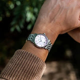 Buy Shop Tissot Carson Premium Lady Mother of Pearl Pink Dial Silver Steel Strap Watch For Women - T122.210.11.159.00 USA Online