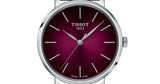 Buy Shop Tissot Everytime Lady Burgundy Dial Burgundy Leather Strap Watch for Women - T143.210.17.331.00 USA Online