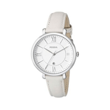 Buy Shop Fossil Jacqueline White Dial Beige Leather Strap Watch for Women - ES3793 USA Online