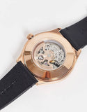 Buy Shop Emporio Armani Meccanico Black Dial Black Leather Watch For Men - AR60004 USA Online
