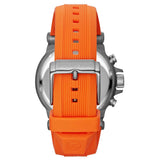 Buy Shop Michael Kors Dylan Chronograph Grey Dial Orange Rubber Strap Watch for Men - MK8296 USA Online