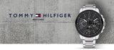 Buy Shop Tommy Hilfiger Iconic Quartz Black Dial Silver Steel Strap Watch for Men - 1791564 USA Online
