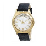 Buy Shop Marc Jacobs Baby Dave Gold Dial Black Leather Strap Watch for Women - MBM1264 USA Online