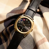 Buy Shop Marc Jacobs Mandy Black Dial Black Leather Strap Watch for Women - MJ1597 USA Online