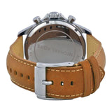 Buy Shop Michael Kors Gage Chronograph Quartz Black Dial Brown Leather Strap Watch For Men - MK8333 USA Online