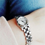 Buy Shop Marc Jacobs Henry Dinky Silver Dial Silver Steel Strap Watch for Women - MBM3198 USA Online