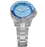 Fossil Blue Dive Three Hand Blue Dial Silver Steel Strap Watch For Women - ES5353