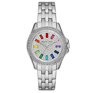 Buy Shop Michael Kors Pilot Quartz Silver Dial Silver Steel Strap Watch For Women - MK7368 USA Online