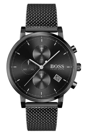 Buy Shop Hugo Boss Integrity Black Dial Black Mesh Bracelet Watch for Men - 1513813 USA Online