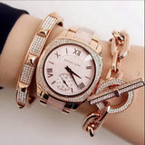 Buy Shop Michael Kors Bryn Rose Gold Dial Two Tone Steel Strap Watch for Women - MK6135 USA Online