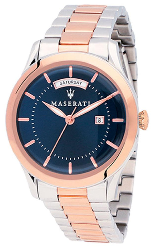 Buy Shop Maserati Tradizione Blue Dial Two Tone Steel Strap Watch For Men - R8853125001 USA Online